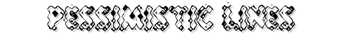 Pessimistic Lines font